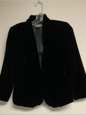 Ann Taylor Black Velvet Blazer